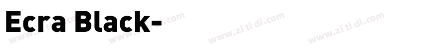Ecra Black字体转换
